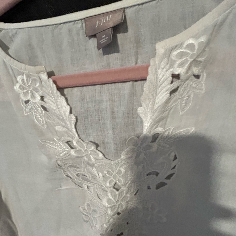 White Embroidered Blouse